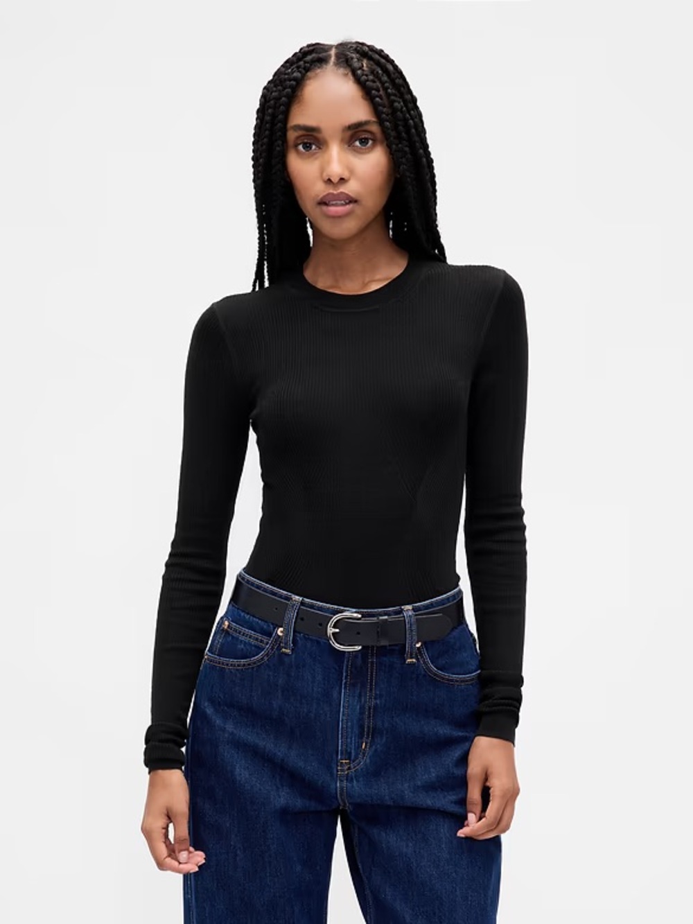 GAP Sheer Rib Sweater Bodysuit 820759